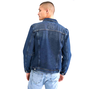 Veste de travail décontractée de haute qualité pour hommes veste de printemps en denim à la mode en gros grande poche couleur unie fabriquée au Pakistan délavé - Product Image 5