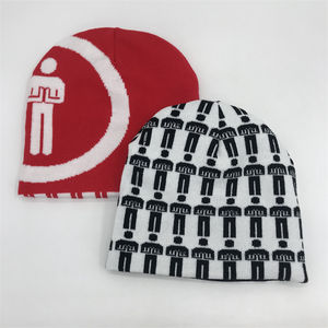 หมวกบีนนี่ถักลายแจ็คการ์ดคุณภาพสูงแบบกลับด้านได้สำหรับฤดูหนาว  ลายปัก 3 มิติ ออกแบบเองได้  ไซส์ผู้ใหญ่แบบยูนิเซ็กซ์ ขายส่ง - Product Image 6