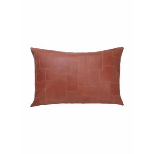 Modern Stitched Rectangle Leaf Pattern Decorative Sofa <b>Cushion</b> <b>Cover</b> Washable Home Pillow <b>Cover</b> - Product Image 1