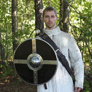 Viking Quadrant Berserk Er Shield Medieval Arm Warrior Costume Battle Play Halloween Cosplay Round Costume Shield - Product Image 4