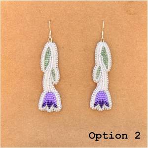 Pendientes de cuentas bohemias con flecos en cascada Andy de diseño turquesa, regalo de joyería único - Product Image 3