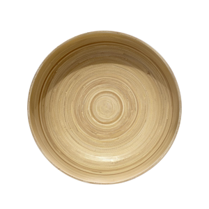 Vente en gros de bol de service à salade en bambou filé laqué rond de style européen fait à la main et écologique Vaisselle de fête et de restaurant Vietnam - Product Image 4