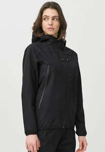 Veste Softshell NBosslyn noire pour femmes, logo personnalisé, prix d'usine, manches longues et coupe-vent, vestes de course en plein air, vente à chaud - Product Image 5