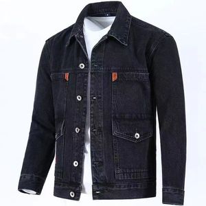 Veste en jean en gros pour hommes Fabricant Vêtements d'extérieur Automne Grande taille Mode Veste cargo pour hommes Jeans - Product Image 1