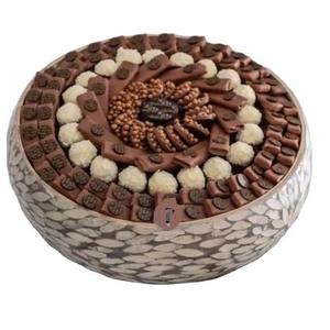 Bol de service en chocolat couleur or dernier daigner la table de la maison plats de service décoratifs - Product Image 5