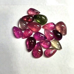 350ชิ้นของทัวร์มาลีนธรรมชาติ5x3 5x4 6x4 7x5 8x6มม. ลูกแพร์รูปไข่3-6มม. กลม Cabochon 205 CTS มาก iroc ขายอัญมณีเรา $164 - Product Image 4