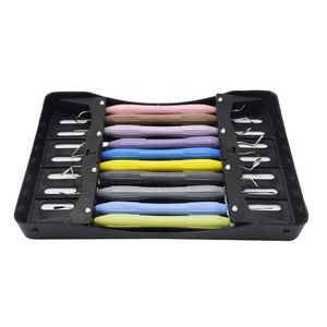 Juego de Instrumentos Dentales LM de 10 Piezas para Rellenos de Composite, Kit con Mango de Silicona, Curetas y Escaladores Coloridos, Equipos de Restauración Dental - Product Image 1