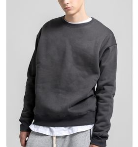 Nouveauté vente chaude 2025 personnalisé hommes respirant pull-over 100% coton sweat uni - Product Image 6