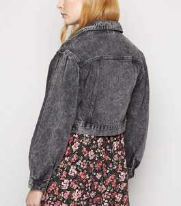 Veste en jean courte pour femmes, design tendance, nouvelle collection, fabricant - Product Image 4