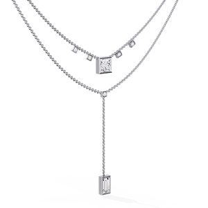 Lab-Grown Diamond 14K <b>Yellow</b> Gold Vintage IGI Certified Layered Necklaces Women's Fine <b>Jewellery</b> - Product Image 6