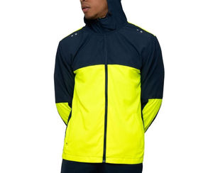 Veste coupe-vent à capuche pour homme de qualité supérieure, style hip-hop, légère, couleurs contrastées, prix 100% nylon - Product Image 6