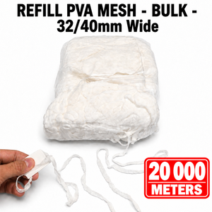 Malla de PVA de Repuesto de 32/40 mm de Ancho, 20000 Metros, Accesorios de Pesca a Granel, Pesca de Carpa en Agua Dulce, Duradera - Product Image 1