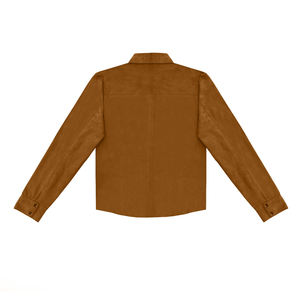 Chemise décontractée en daim personnalisée pour homme, dernier style, avec un seul bouton, respirante, manches longues et poche, pour l'hiver - Product Image 2