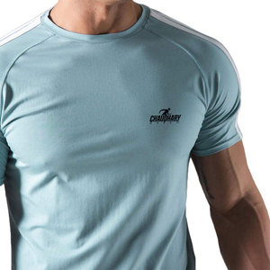Camisas de fitness de servicio OEM diseñe su propio logotipo Camisas de fitness para hombres Camisa de fitness personalizada - Product Image 5