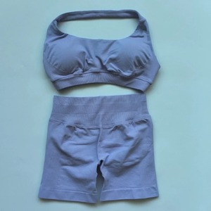 ชุดโยคะออกกำลังกายแบบเรียบง่ายสำหรับผู้หญิงชุด2ชิ้นระบายอากาศได้ดีมีสไตล์ใหม่ - Product Image 1