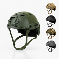 Casque tactique de protection antichoc en ABS, style rapide, casque de parachutiste avec coque légère pour l'extérieur