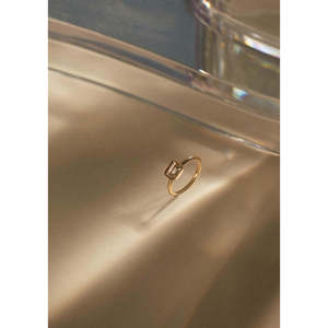 Bague en or 14 carats Sophia avec diamant 1-6 carats, formes émeraude/poire/ronde, pour fiançailles - Product Image 5