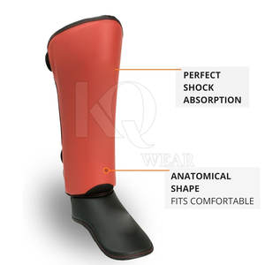 Espinilleras Deportivas de Cuero, Protección Profesional, Ligeras, Duraderas, Ajuste Cómodo para Entrenamiento de Fútbol, Prácticas y Partidos - Product Image 4