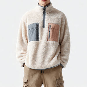 Vêtements de mode, vestes en polaire d'hiver amples pour hommes, streetwear, veste en polaire sherpa pour hommes - Product Image 4