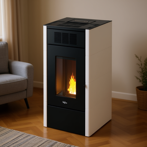 SABA 14 T2 White 5-star Pellet <b>Stove</b> 13.7kW Class A+ Model 7023127 - Product Image 3
