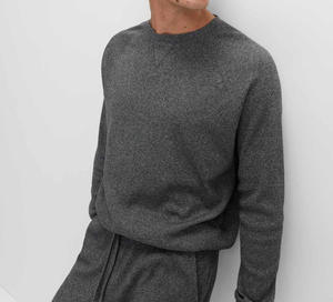 Sweat-shirt délavé vierge pour hommes de qualité supérieure Logo personnalisé 100% polyester coupe régulière streetwear unisexe - Product Image 5