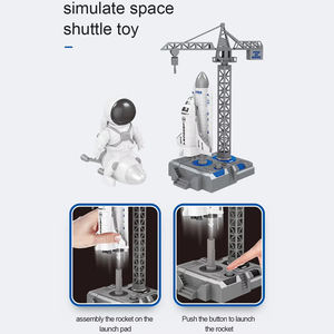 Space Shuttle giocattoli Astro Venture Set di astronave simulatore di astronave aereo da caccia modello di stelo veicolo spaziale per bambini - Product Image 4