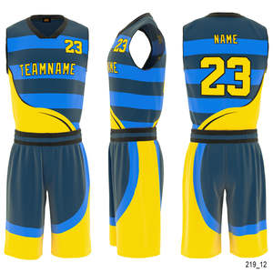 Uniforme de baloncesto para hombre Cómodo y transpirable Recién llegado Tamaño juvenil para adultos Técnicas impresas - Product Image 5