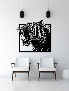 Premium Modern Metal Wall Art Decor Artístico Hecho a mano Escultura de hierro Declaración Colgante de pared para sala de estar Dormitorio - Product Image 5