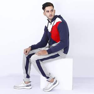 2024 nouveau survêtement polaire à bas quantité minimale de commande survêtements avec logo personnalisé qualité supérieure hommes en gros survêtements de conception de panneau personnalisés - Product Image 4