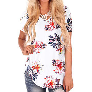 T-shirt pour femmes, vêtements de sport à la mode, bas prix quantité minimale de commande moins cher, respirant, séchage rapide, slim fit, le plus populaire, 100% coton - Product Image 1