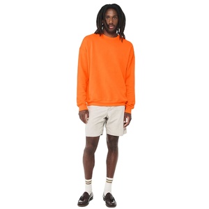 Sweatshirts unisexes en vrac-Sweat-shirt à épaules tombantes en coton biologique Poly-éponge Sweats à capuche et sweatshirts solides pour hommes - Product Image 6
