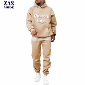 Ensemble survêtement personnalisé pour homme, pantalon de survêtement ample et sweat-shirt à capuche, sweat-shirt à capuche surdimensionné lourd personnalisé pour homme, survêtement - Product Image 1