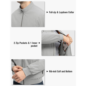 Offre Spéciale vestes de travail d'hiver pour hommes Logo personnalisé conception universitaire Satin tissu support lumière patchs brodés veste pour hommes - Product Image 5