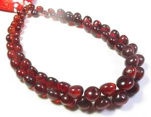 Mozambique Garnet Gemstone Smooth Onion <b>Beads</b> 4.5-7mm 8"Strand Natural Gemstone Birthstone - Product Image 2