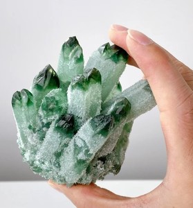 Racimo de cristal verde Natural para decoración del hogar - Product Image 4