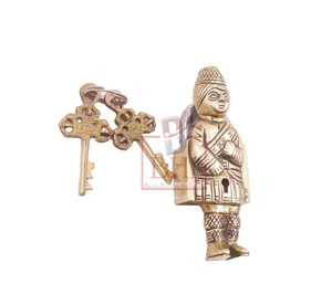 Serrure de porte en laiton de style soldat avec 2 clés-Serrures antiques en fer héritage et cadenas de quincaillerie - Product Image 5