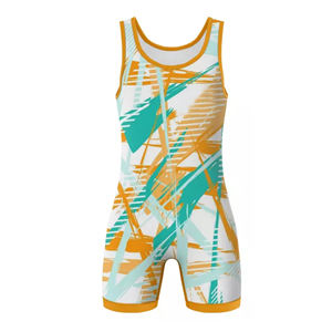 OEM Faites votre propre Sublimation Vêtements de lutte à séchage rapide Singlet de lutte sur mesure pour hommes - Product Image 2