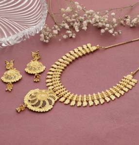 Venta al por mayor 14K 18K 24K Micro Gold Filled Forming Necklaces, Conjunto de joyería tradicional, Latón Micro Gold Plated Fashion Jewelry Set. - Product Image 1