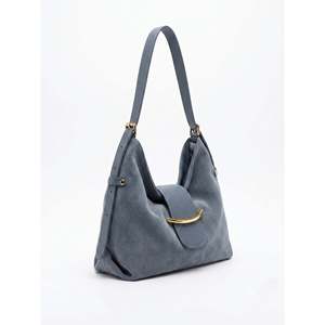 Borsa a Tracolla Morbida in Vera Pelle Scamosciata - Made in Italy - Art. 26137 - Product Image 3
