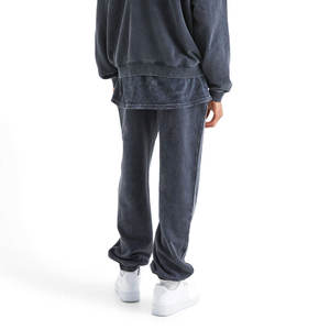 Couleur personnalisée lavage à l'acide hommes Joggers taille élastique Street Wear pantalon de mode Style décontracté toile Hip Hop hommes pantalons - Product Image 5