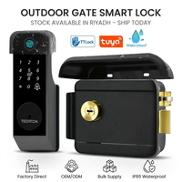 Serrure intelligente extérieure étanche Ttlock Tuya à empreinte digitale pour distributeur saoudien, stock disponible à l'entrepôt de Riyad pour commande en gros