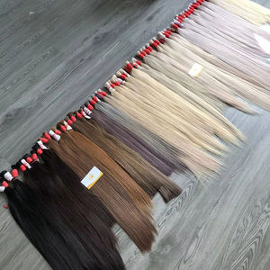 ผมเรมี่ต่อคู่ทำจากเวียดนามผมมนุษย์100% ขาวม้าผมตรงเรียบเนียน - Product Image 1