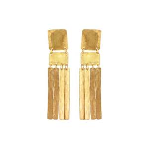 Boucles d'oreilles en laiton gravées à la main pour accessoires de mode bijoux personnalisés boucles d'oreilles en laiton de haute qualité commande en gros - Product Image 6