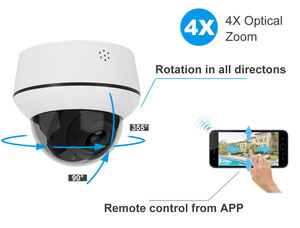 Telecamera IP DMOE di Sicurezza Esterna Hiseeu 5MP con Zoom Ottico 4X, Audio Bidirezionale, Visione Notturna, Tracciamento del Movimento Umano, PTZ, PoE - Product Image 5