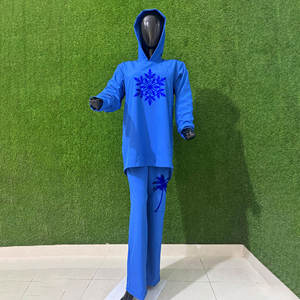 2025 arabe tricot tissu musulman survêtements survêtement dames modeste vêtements de sport islamique survêtements pour femmes - Product Image 1