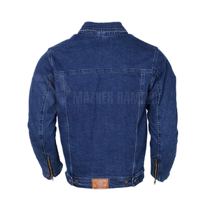 Veste Denim Blouson en coton bleu à la mode pour homme, veste en jean décontractée, vente directe en usine, printemps 2025 - Product Image 3
