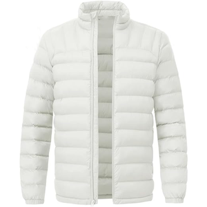 Chaqueta acolchada de invierno personalizable para hombre con capucha, abrigo de invierno con diseño de fabricante OEM, chaqueta de exterior con patrón sólido - Product Image 1