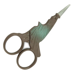 กรรไกรตัดเหล็กสแตนเลสสำหรับงานปักและงานปักลายแฟนซีถนัดมือซ้ายขอบเรียบ - Product Image 1