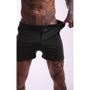 Calzoncillos Bóxer para Hombre, 100% Algodón, Negros, Transpirables, Suaves, Cómodos, Ajuste Elástico, Tallas 48-66 - Product Image 4