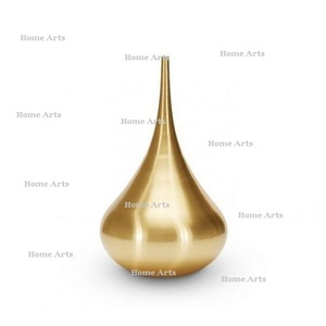 Vase à fleurs de forme ronde au design classique, qualité exclusive, taille personnalisée, vase en laiton pour salon - Product Image 4